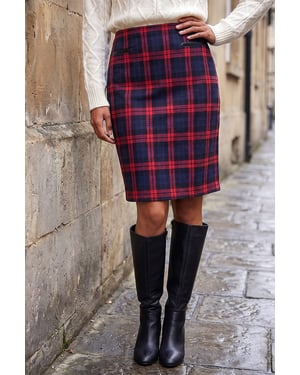 Multi Check Skirt