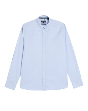 Ted Baker Allarde Regular Branded Light Blue Oxford Shirt