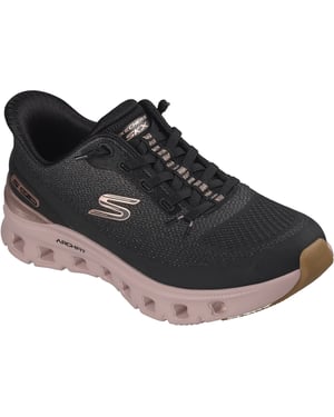 Skechers Arch Fit Glide-Step Pro Golden Pace Dames Zwart/Rozegoud Sneakers