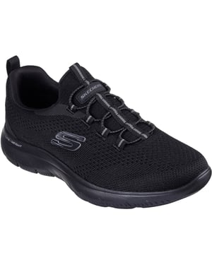Skechers Summits Tallo Textiel Heren Zwarte Sneakers