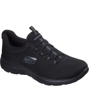 Skechers Summits Summer Blush Textile Women's Black Trainers