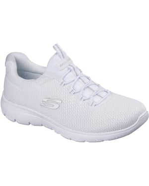Skechers Summits Zomer Blush Textiel Dames Witte Sneakers