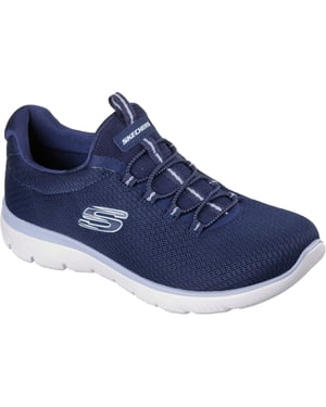 Skechers Summits Zomer Blush Textiel Dames Navy Sneakers