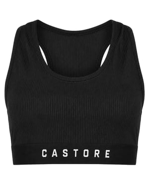 Castore Logo Womens Black Sports Bra