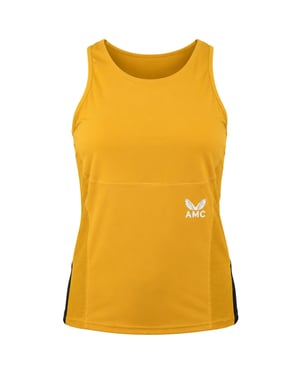 Castore AMC Performance Womens Yellow Tennis Vest