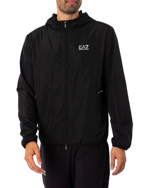 EA7 Lichtgewicht Jack Met Logo, Zwart