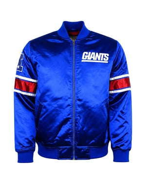 Mitchell & Ness NFL New York Giants Heavyweight Mens Blue Jacket