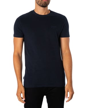 Superdry Vintage Logo Geborduurd T-Shirt, Blauw