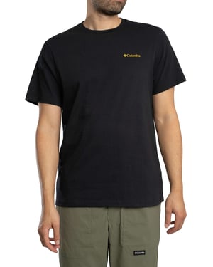 Columbia Grafisch T-Shirt Met Logo Op De Achterkant, Zwart