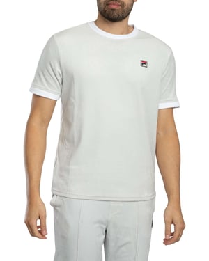 Fila Basilio Velours T-Shirt, Blauw