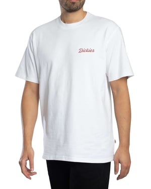 Dickies Wellsville T-Shirt Met Grafische Print Op De Achterkant, Wit