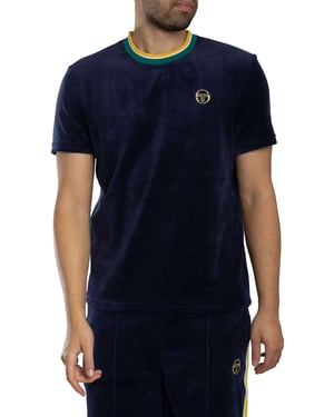 Sergio Tacchini Monte Velours T-Shirt, Blauw