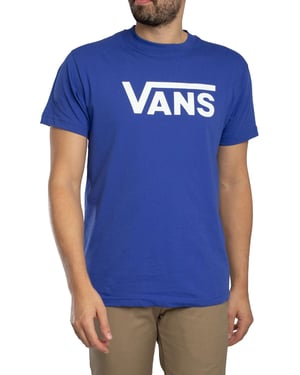 Vans Klassiek Logo T-Shirt, Blauw