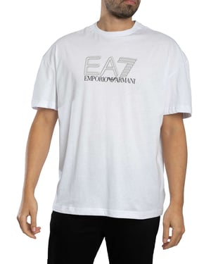 EA7 Echo Graphic T-Shirt, Wit