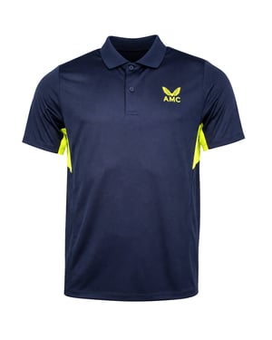 Castore AMC Technical Mens Navy Tennis Polo Shirt