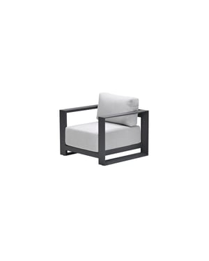 Garden Impressions Levanto lounge fauteuil carbon black valley sand