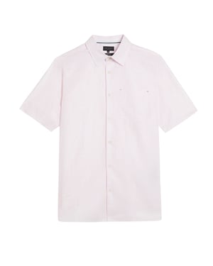 Ted Baker Palomas Pink Linen Shirt