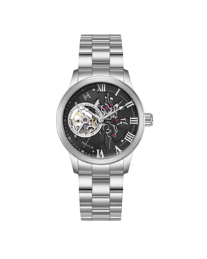 August Semi-Skeleton Automatic Watch