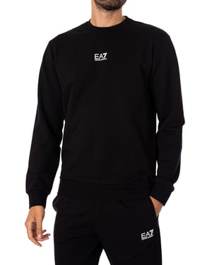 EA7 Middenlogo Sweatshirt, Zwart