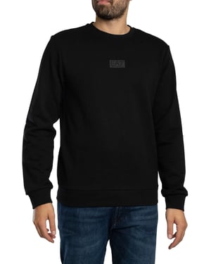 EA7 Sweatshirt Met Logo Op De Achterkant, Zwart
