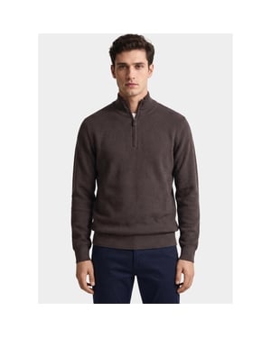 R2 Amsterdam Pullover heren structured half zip 134.zip.001/042
