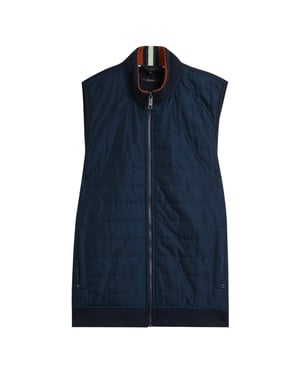 Ted Baker Atho Regular Fit Gewatteerd Gilet In Marineblauw