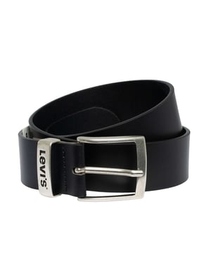 Levi's Legacy Group Leren Riem, Zwart