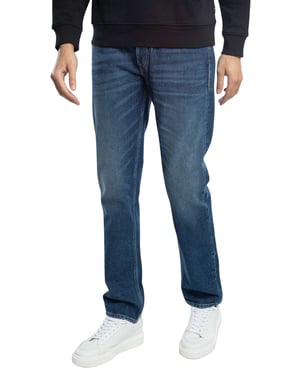 Replay Grover Rechte Jeans, Blauw