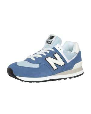 New Balance 574 Suede Trainers, Blauw