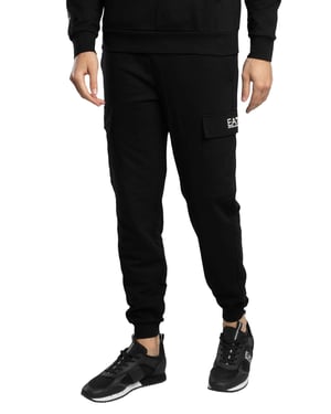 EA7 Logo Regular Joggingbroek, Zwart