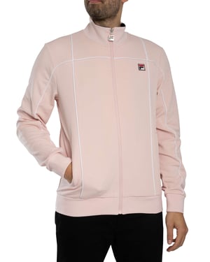 Fila Armando Trainingsjack Met Contrasterende Biezen, Roze