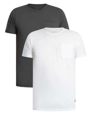 Lyle & Scott Basic 2-Pack T-Shirt Met Zakje, Veelkleurig