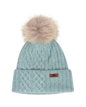 Trespass Gebreide muts van cederhout voor dames (Dusty Teal)