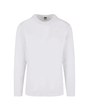 Urban Classics Heren Basic T-shirt met lange mouwen (Wit)