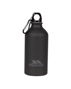 Trespass Swig Sports Bottle With Carabiner (0.5 Litres) (Matt Black)