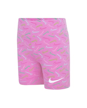 Nike Meisjes Swoosh Logo Biker Shorts (Roze)