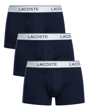 Lacoste 3 Pack Trunks, Blue