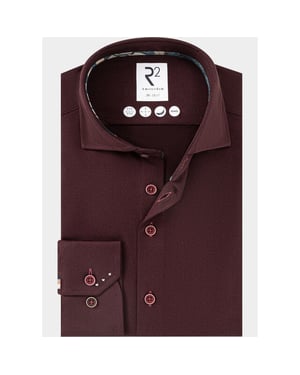 R2 Amsterdam Overhemd heren knitted dobby shirt 134.wsp.009/080