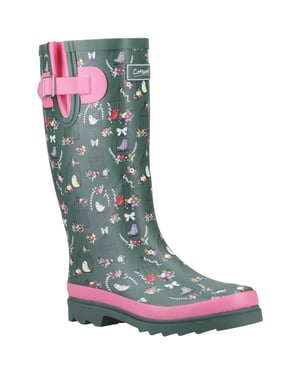 Cotswold Cleeve Hoge Rubber Dames Groen Wellingtonlaarzen