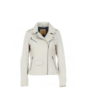 'Furia' Real Leather Slim Fit Biker Jacket