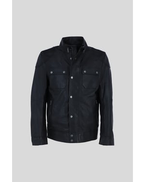 AMJ-4' Real Leather Fashion Biker Jacket