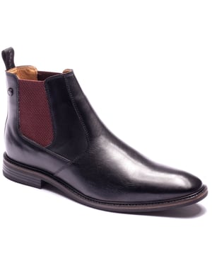 Base London Kensington Leather Men's Black Boots