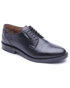 Base London Luca Leather Men's Black Derby Shoes