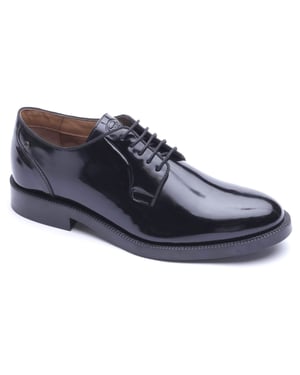 Base London Luca Leather Men's Black Derby Shoes