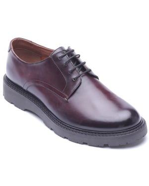 Base London Vector Leather Men's WASHED BROWN Lace-Up Shoes