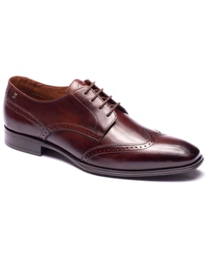 Base London Sloane Leather Men's BROWN Brogues Shoes