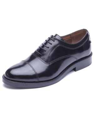 Base London Roma Leather Men's Black Oxford Shoes