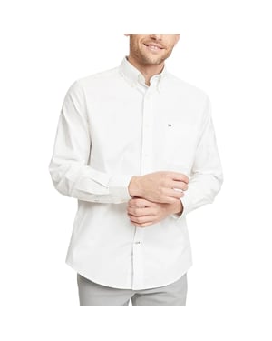 TOMMY HILFIGER Mens Oxford Shirt Cotton Long Sleeve Casual Formal Classic Fit