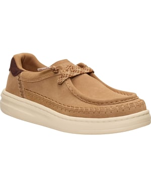 HEYDUDE Harper Moc Gevoerd Suède Dames Tan Moccasins Schoenen