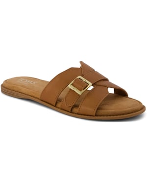 TOMS Sol Leather Women's Brown Sugar Sandals